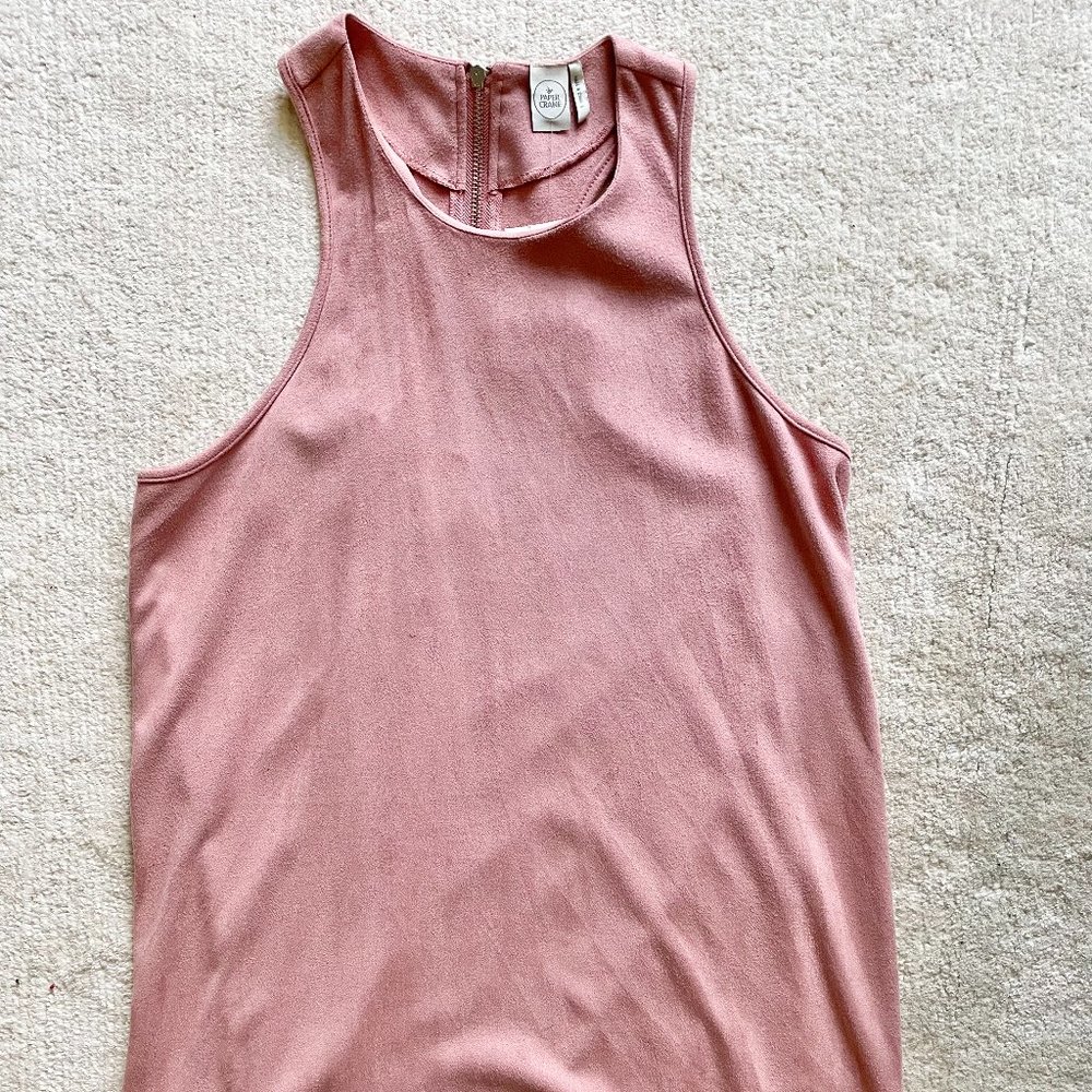 Pink blush Knee-Length Racerback Dress | Size L